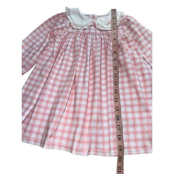 Cecil & Lou Monogrammed (Sophia) Baby Girl Peter Pan Collar Gingham Dress 2T - Picture 6 of 8